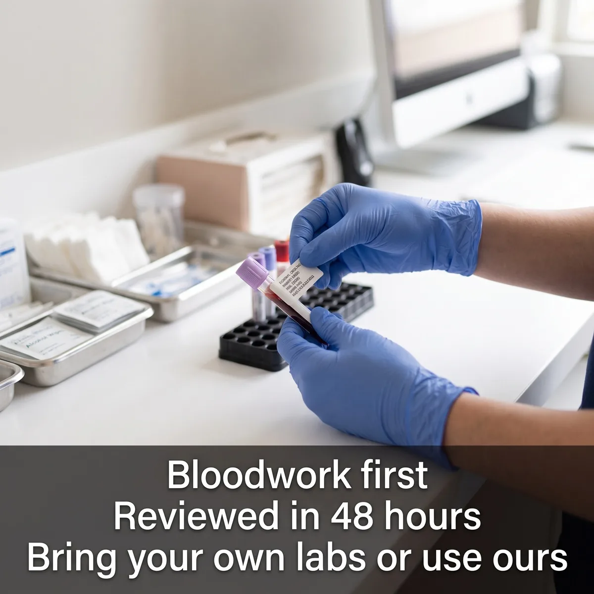 Labs reviewed within 48 hours